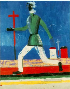 Abstract and Decorative Painting - the running man 1933 Kazimir Malevich abstract